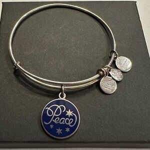 Alex and Ani Peace Charm Expandable Bracelet